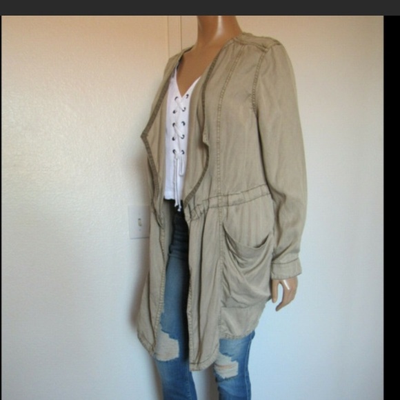 Anthropologie Hei Hei tan duster jacket - Picture 2 of 5